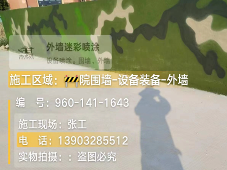 吐鲁番 迷彩漆喷涂价格（按平方米计费）